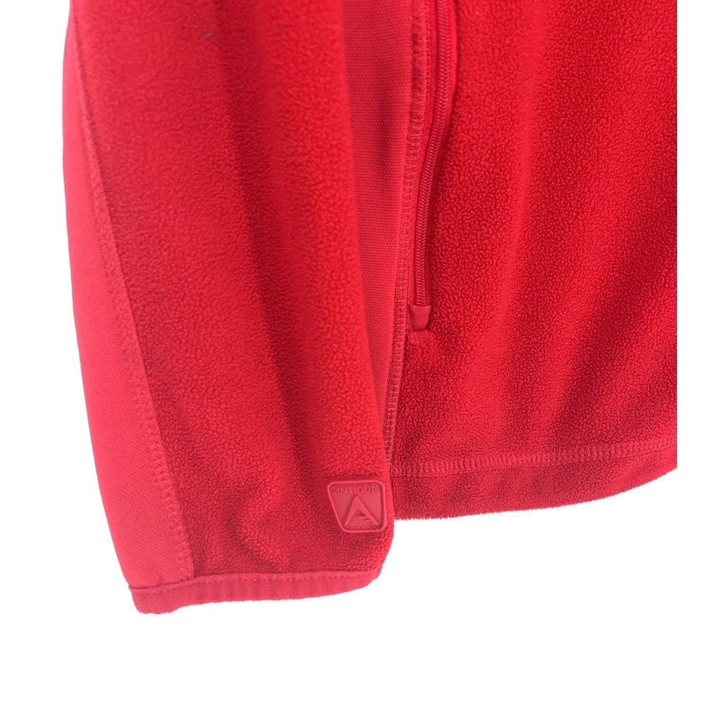 Antigua Cincinnati Reds Zip Up Pullover Womens Large Red Fleece MLB Baseball - Picture 2 of 9